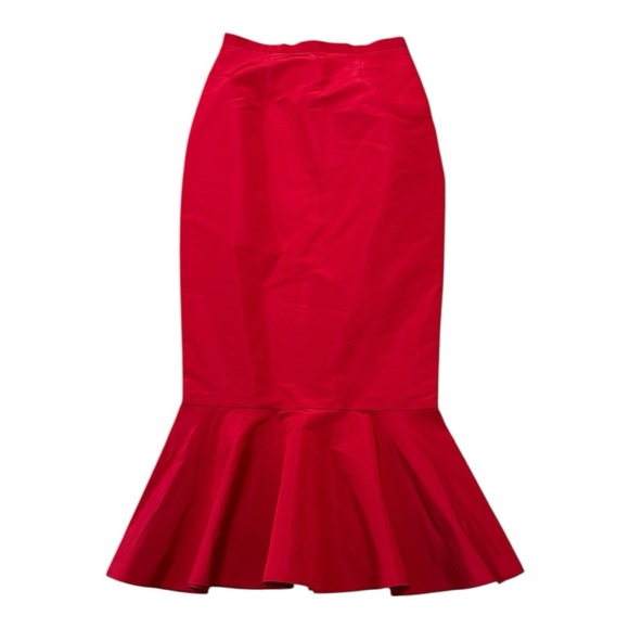 Damaris Bailey Rubina Red Mermaid Skirt Cocktail Party Event Wedding Size XS - Picture 7 of 10